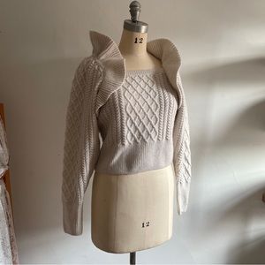 h&m influencer fave flounce sweater